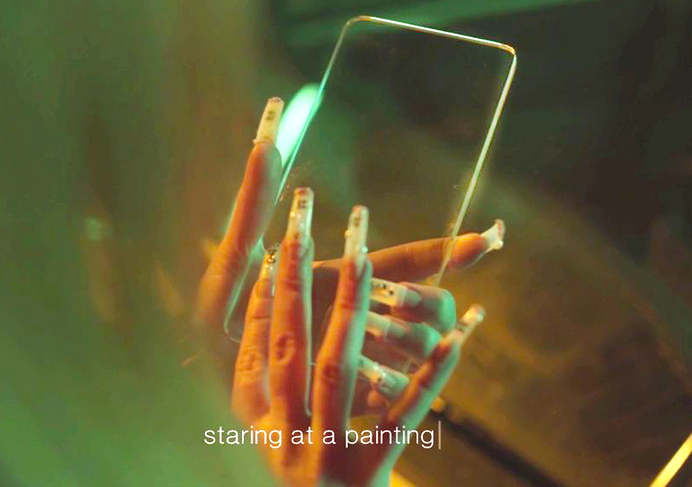 GlassPhone, narrative devices ( video still ), 9th berlin biennale, 2016, ( produced by iconoclast )